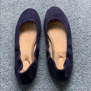 Navy Sueded Sam Edelman Flats